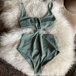 Mara Hoffman Sage green One Piece